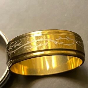 Gold Engraved Ring
